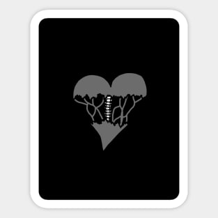 heart thorn Sticker